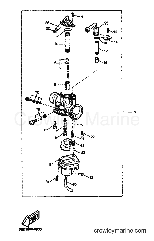 2001 Scooter YQ100 - YQ100 (5ME4) [060] - CARBURETOR