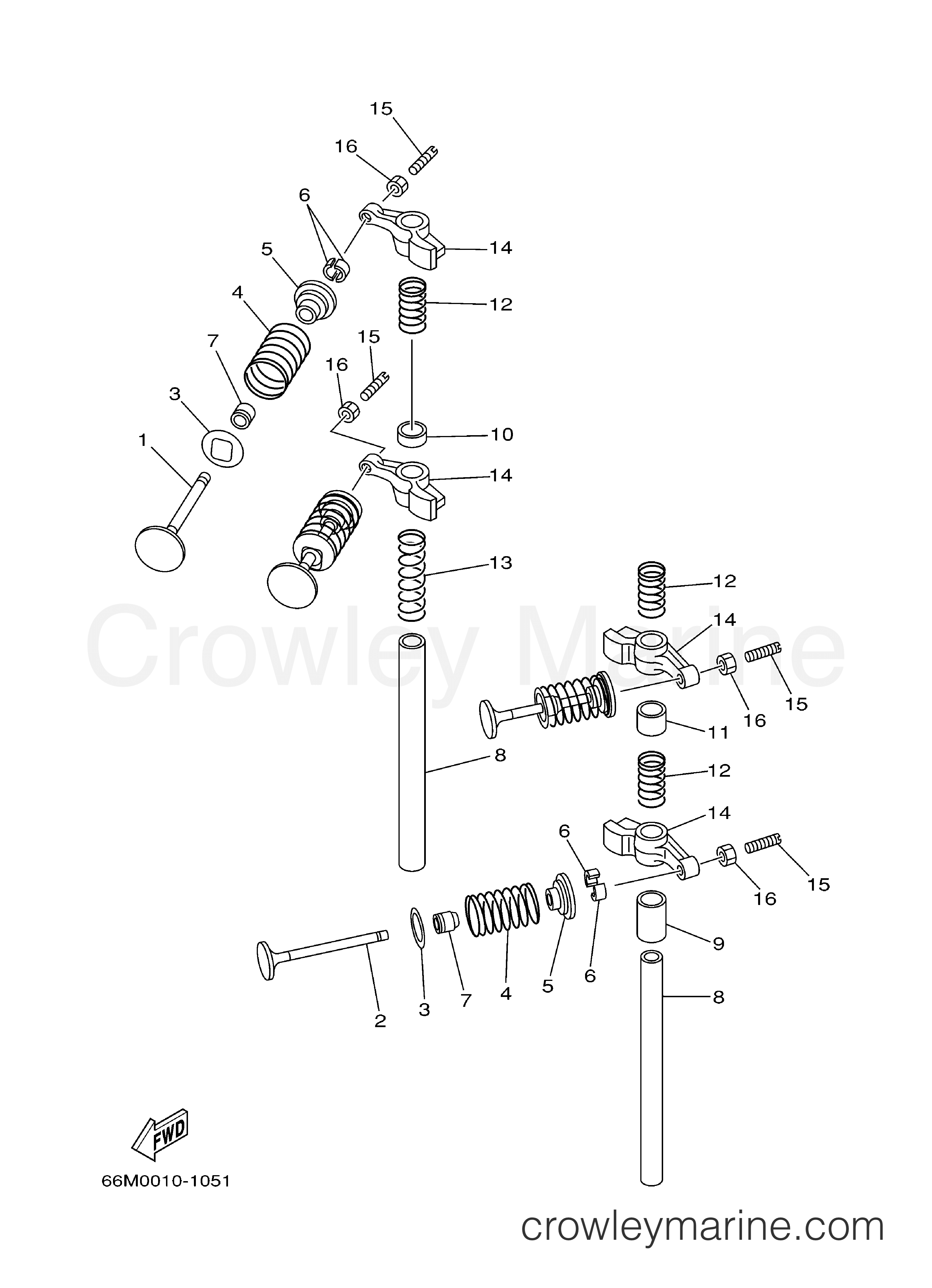 Yamaha Motors F15PLRC - VALVE