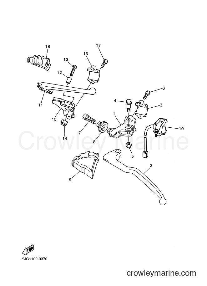 2000 Dirt Bike YZ426F - YZ426F (5JG2) [050] - HANDLE SWITCH & LEVER