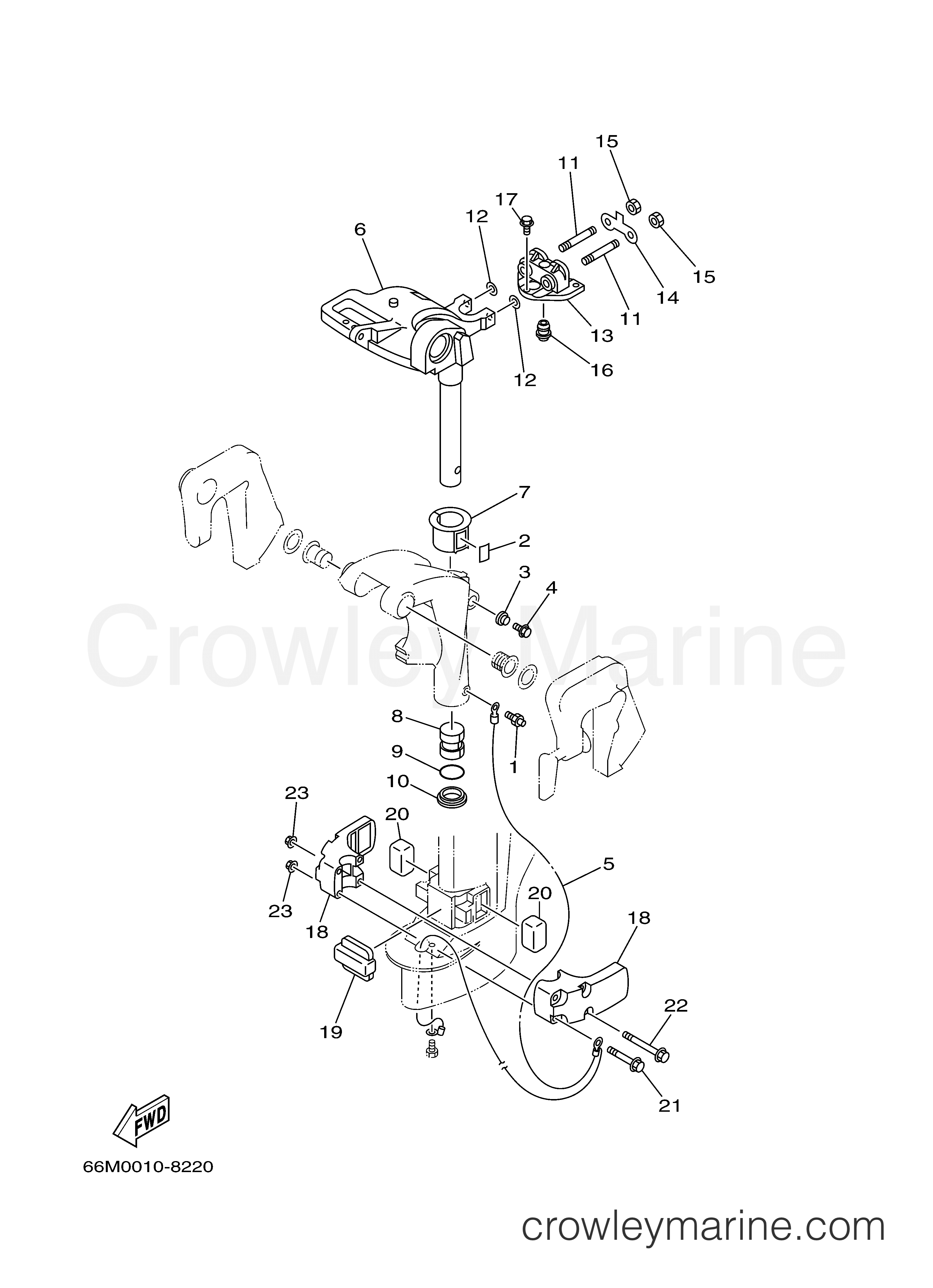Yamaha Motors F15MLHY - BRACKET 2