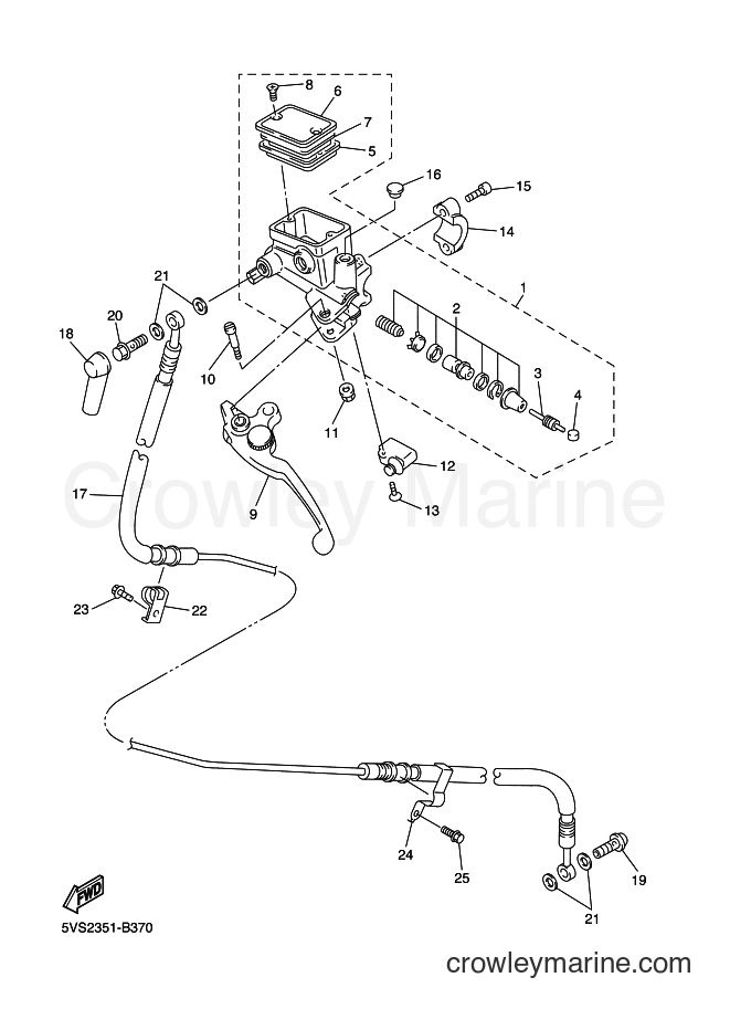 2004 Sport Bike FJR1300A - FJR1300A (5VS7) [120] - FRONT MASTER CYLINDER 2