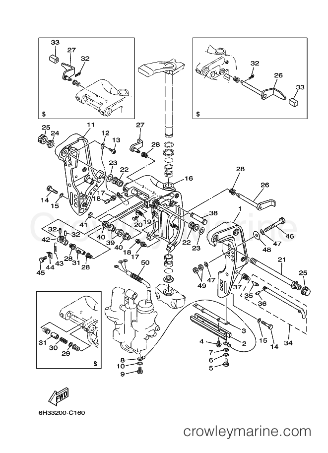 Yamaha Motors 60FETL (6H2A) [060] - BRACKET 1