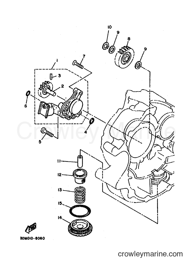 1997 Cruiser XV250S - XV250S (3DN7) [010] - OIL PUMP
