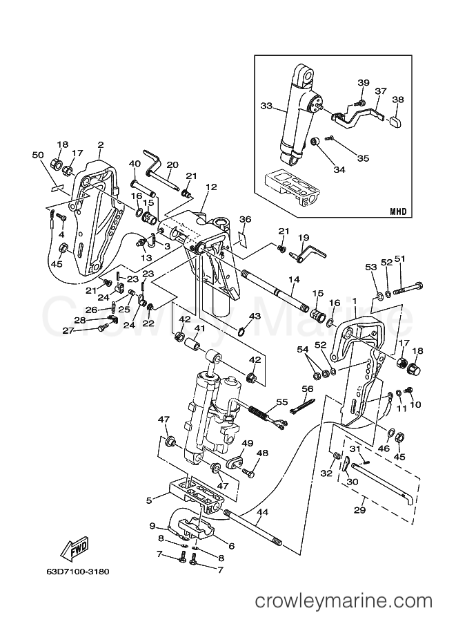 Yamaha Motors 50HETL (62X4) [210] - BRACKET 1