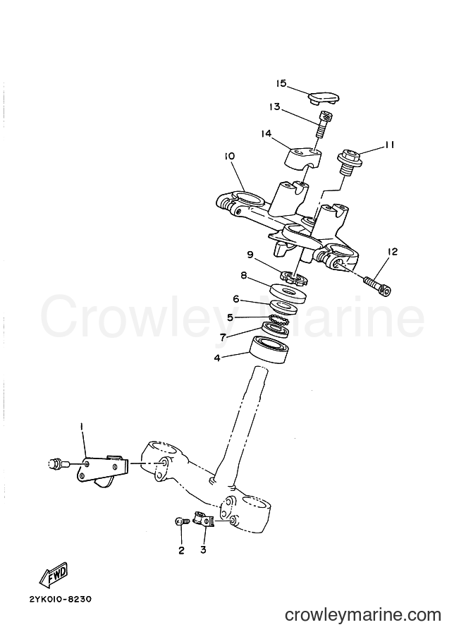1990 Dirt Bike TDR250 - TDR250 (3NR2) [010] - STEERING
