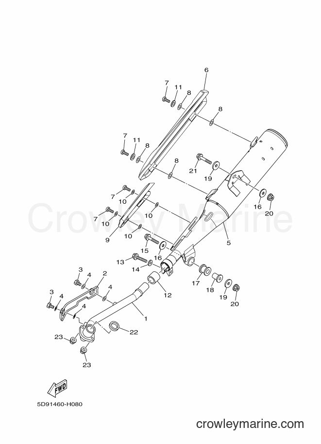 2009 Scooter T115 - T115 (5D91) [010] - EXHAUST