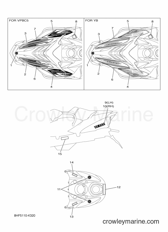 2011 Snowmobile RS10VTGT - RS10VTGT (8HF5) [020] - EMBLEM