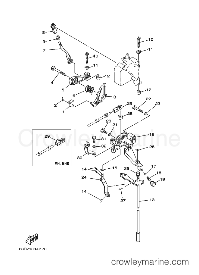Yamaha Motors 50HET (62X4) [210] - CONTROL