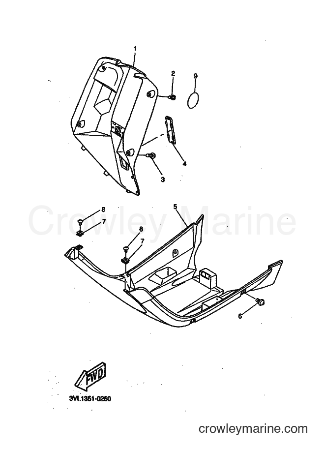 1999 Scooter CW50 - CW50 (4VVR) [010] - LEG SHIELD