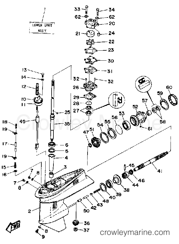 Yamaha Motors PRO50LD - LOWER DRIVE 1