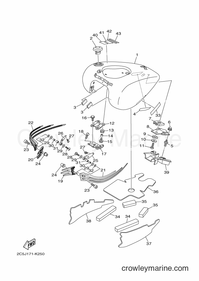 2011 Cruiser XV1900CT - XV1900CT (2C5J) [020] - FUEL TANK