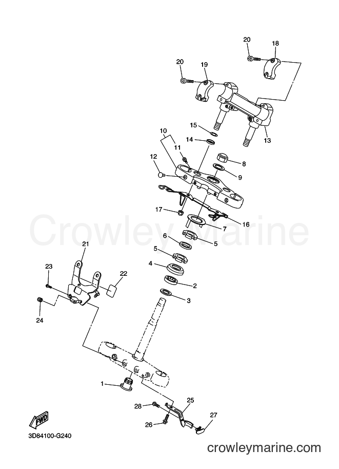 Yamaha Motors XVS1300A (11C3) [010] - STEERING