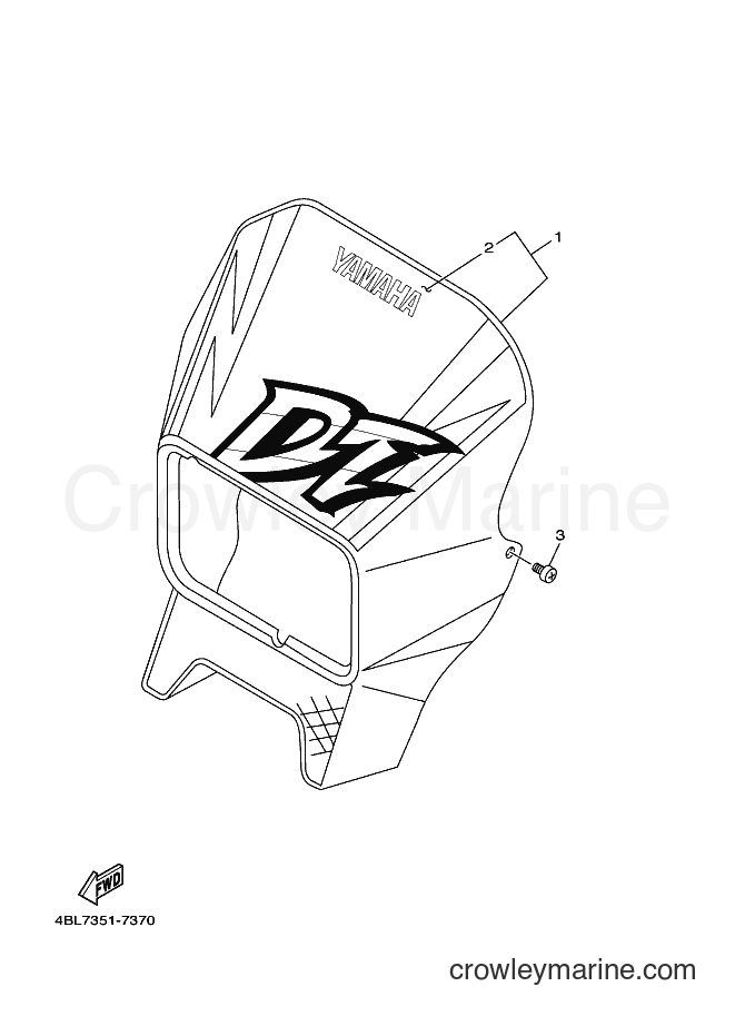 Yamaha Motors DT125R (3RM9) [050] - COWLING 1