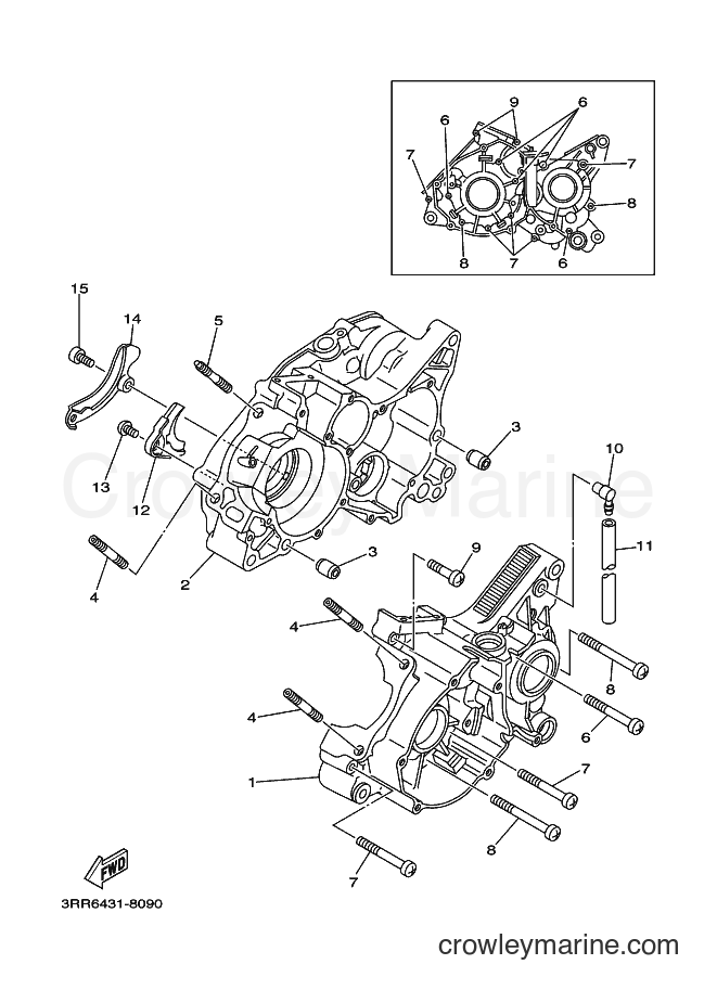 Yamaha Motors TZR150 (3RR6) [010] - CRANKCASE