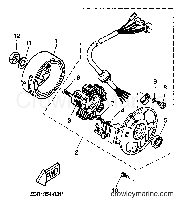 2001 Scooter YQ50 - YQ50 (5KL4) [010] - GENERATOR