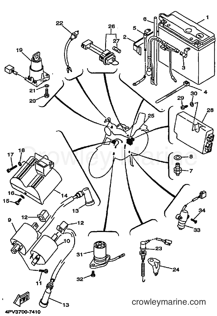 1998 Cruiser XV750 - XV750 (3JLX) [010] - ELECTRICAL 1