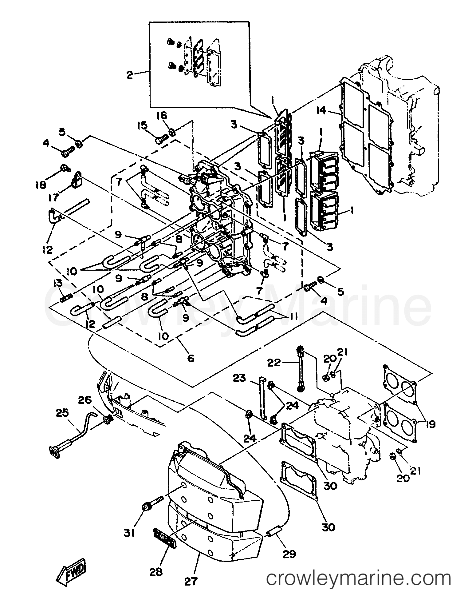 Yamaha Motors L130TXRS - INTAKE