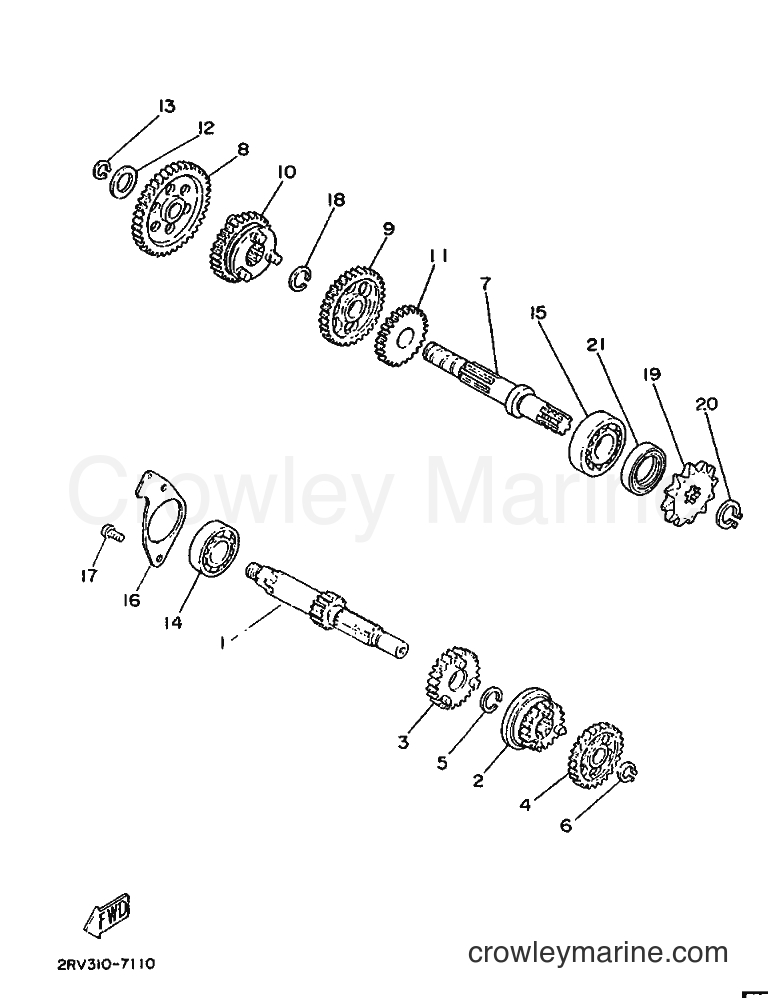 Yamaha Motors FS1 (2RT) [999] - TRANSMISSION