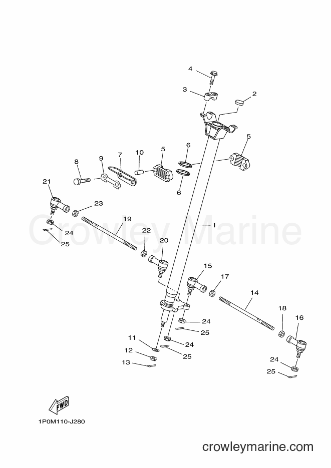 2011 ATV YFM250 - YFM250 (1P0T) [010] - STEERING