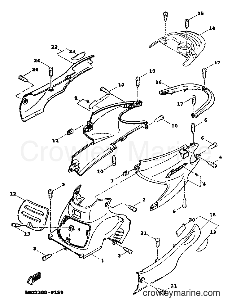 2000 Scooter XC125A - XC125A (5MJ2) [010] - SIDE COVER