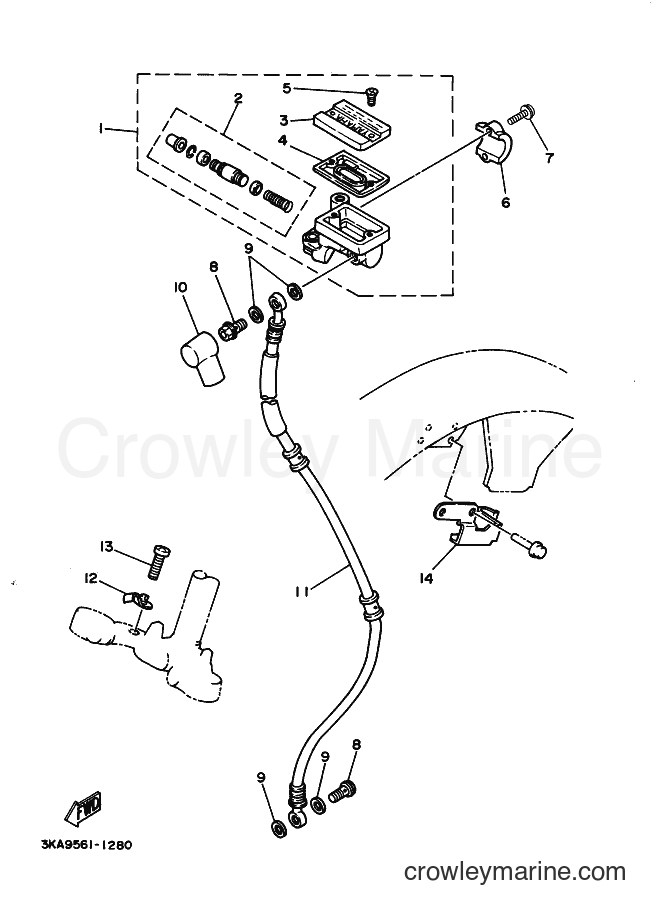 2001 Street Bike RX-K - RX-K (3KA9) [010] - FRONT MASTER CYLINDER
