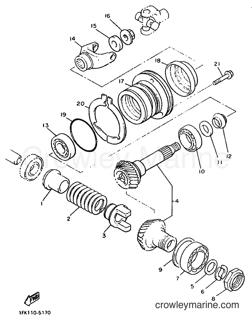 1990 Cruiser XVZ13DA - XVZ13DA (3JJ6) [010] - MIDDLE DRIVE GEAR