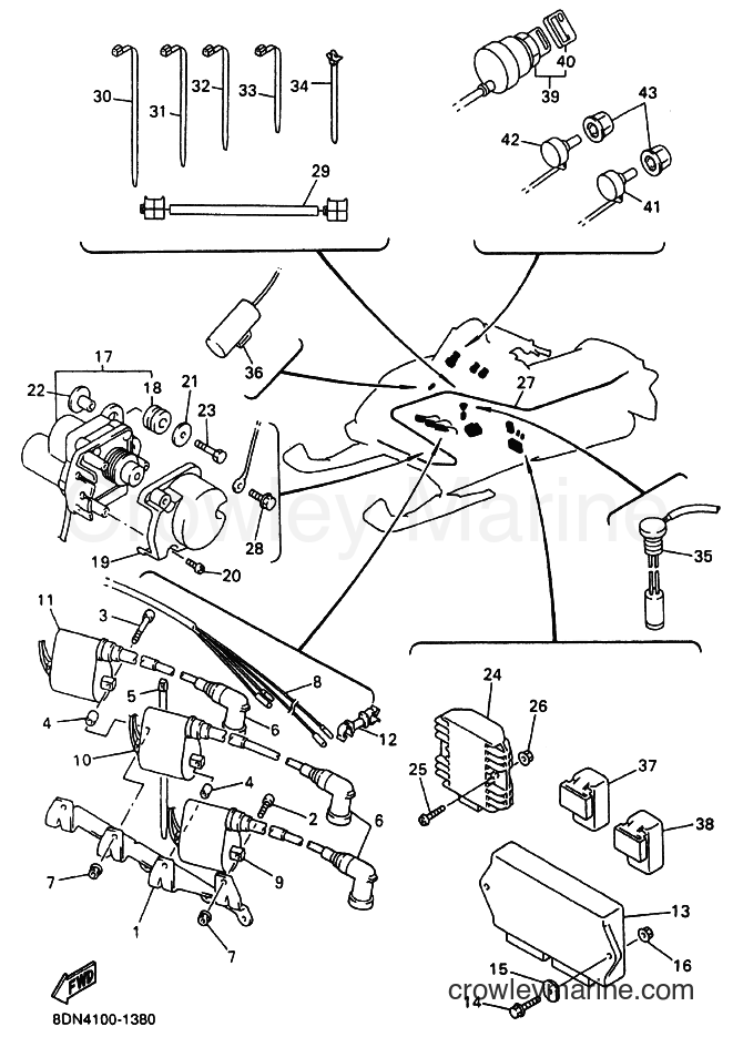 Yamaha Motors SRX700S (8DW4) [030] - ELECTRICAL 1