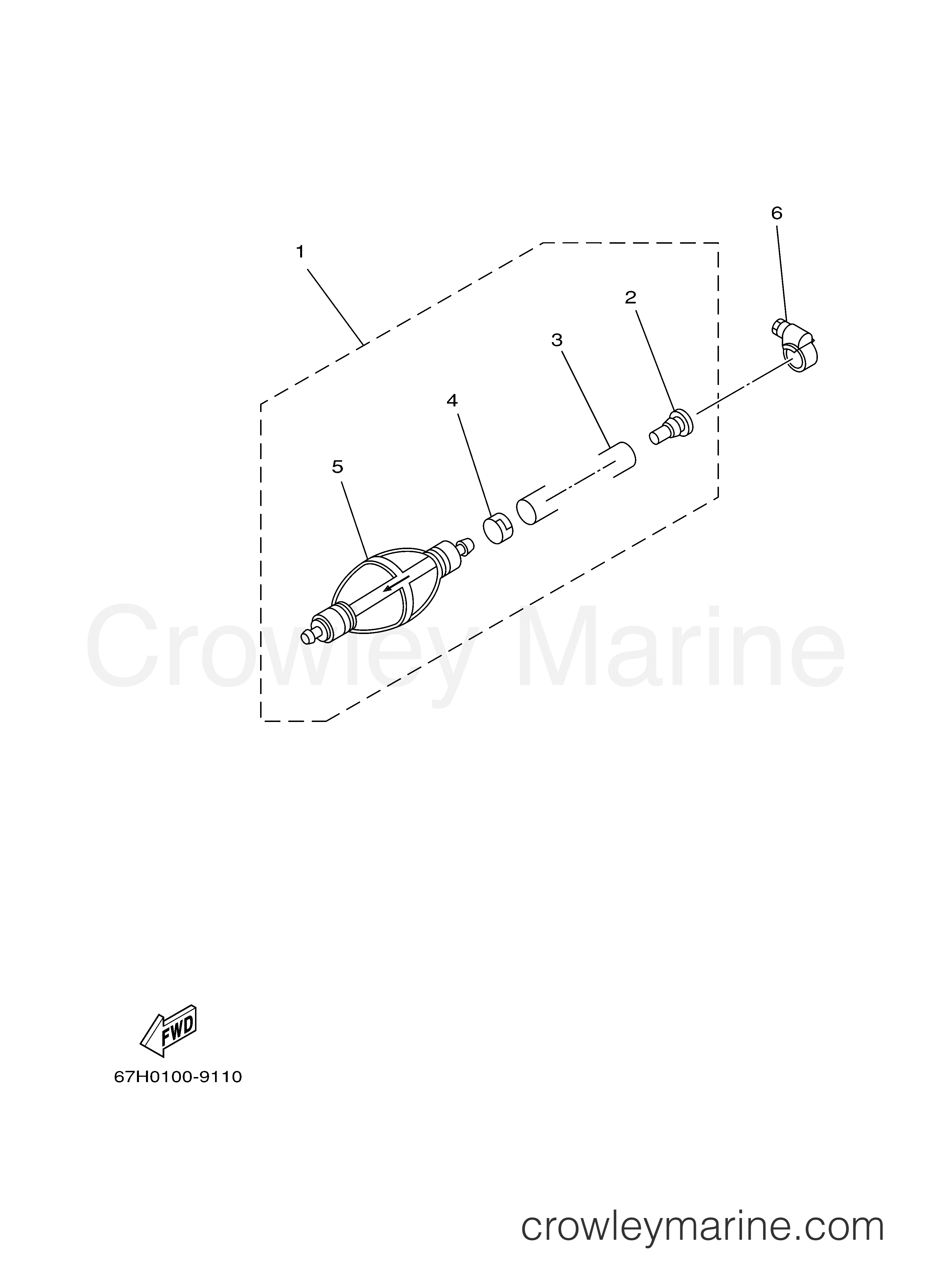 FUEL 2 2000 Yamaha Outboard 150hp SX150TXRY Crowley Marine