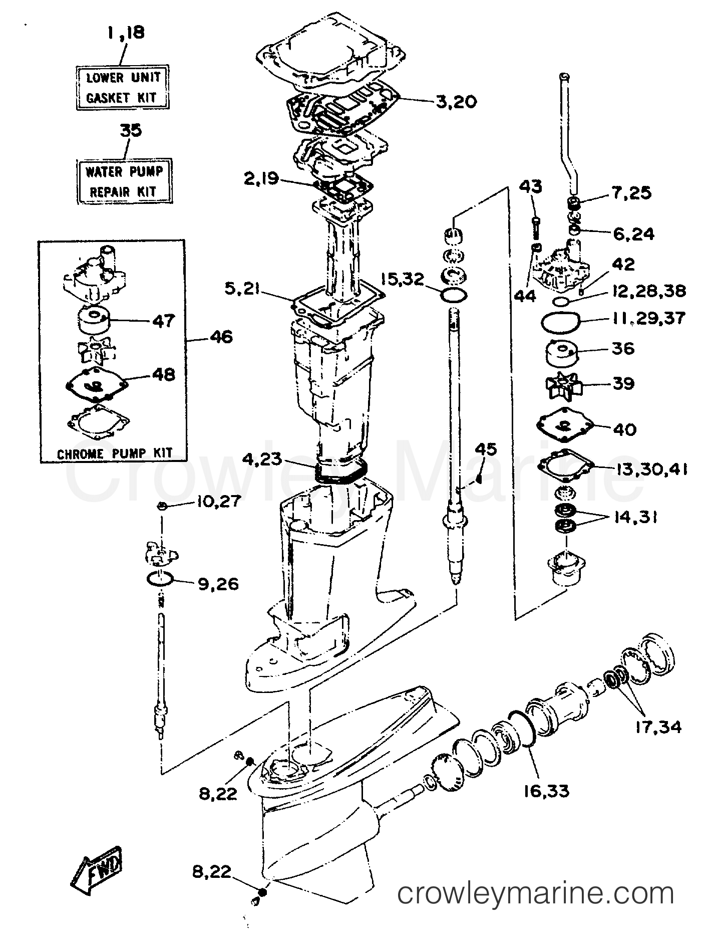 Yamaha Motors L130TXRS - REPAIR KIT 2