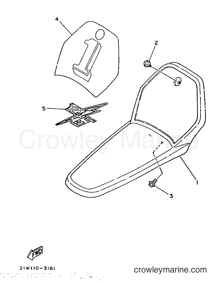Yamaha Motors PW80K (21W) [999] - FRONT FENDER