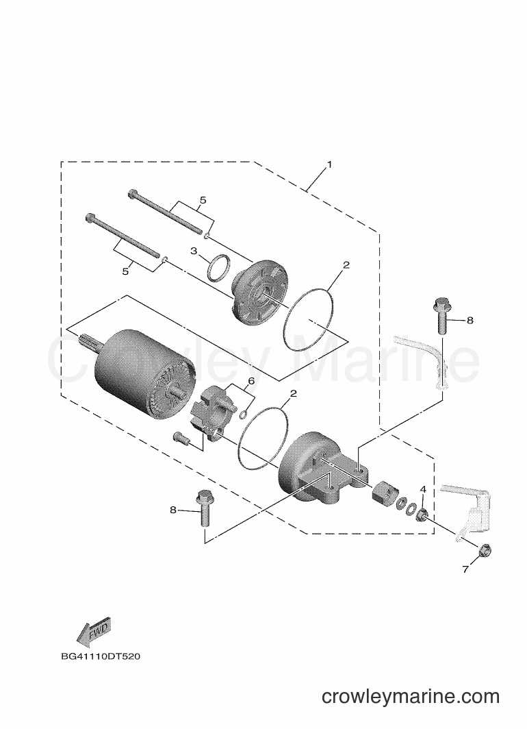 2019 ATV YXF850E - YXF850E (BG4E) [010] - STARTING MOTOR