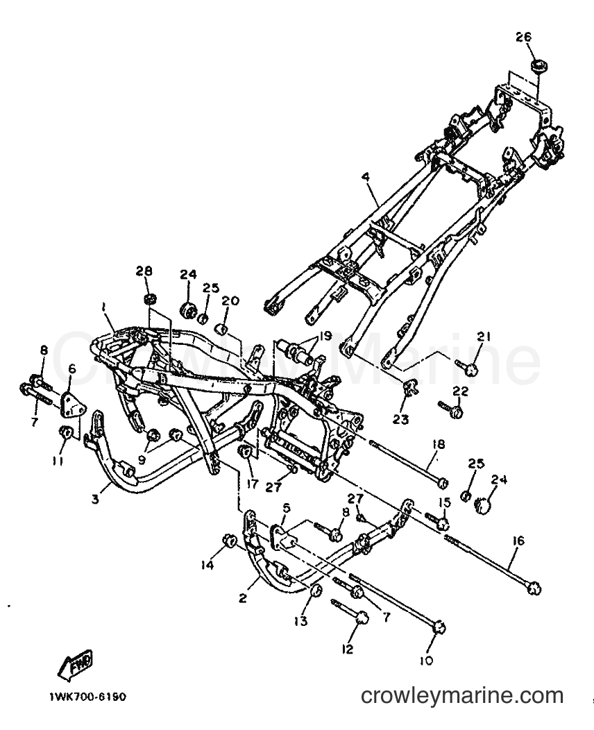 Yamaha Motors FJ1200 (1WH) [999] - FRAME