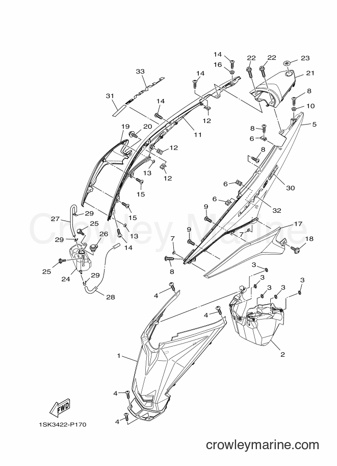 2015 Scooter AL125FC - AL125FC (1SK3) [010] - SIDE COVER