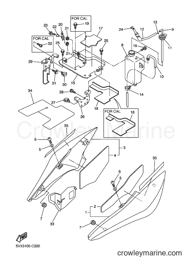 2004 Street Bike FZ6-S - FZ6-S (5VX3) [010] - SIDE COVER