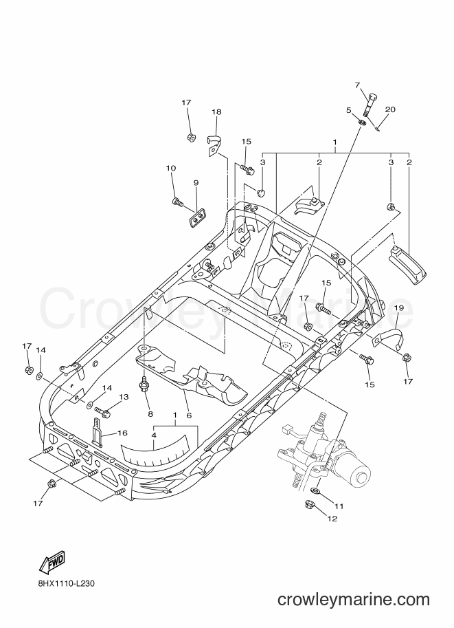 Yamaha Motors RS10ST (8HW2) [030] - STEERING GATE