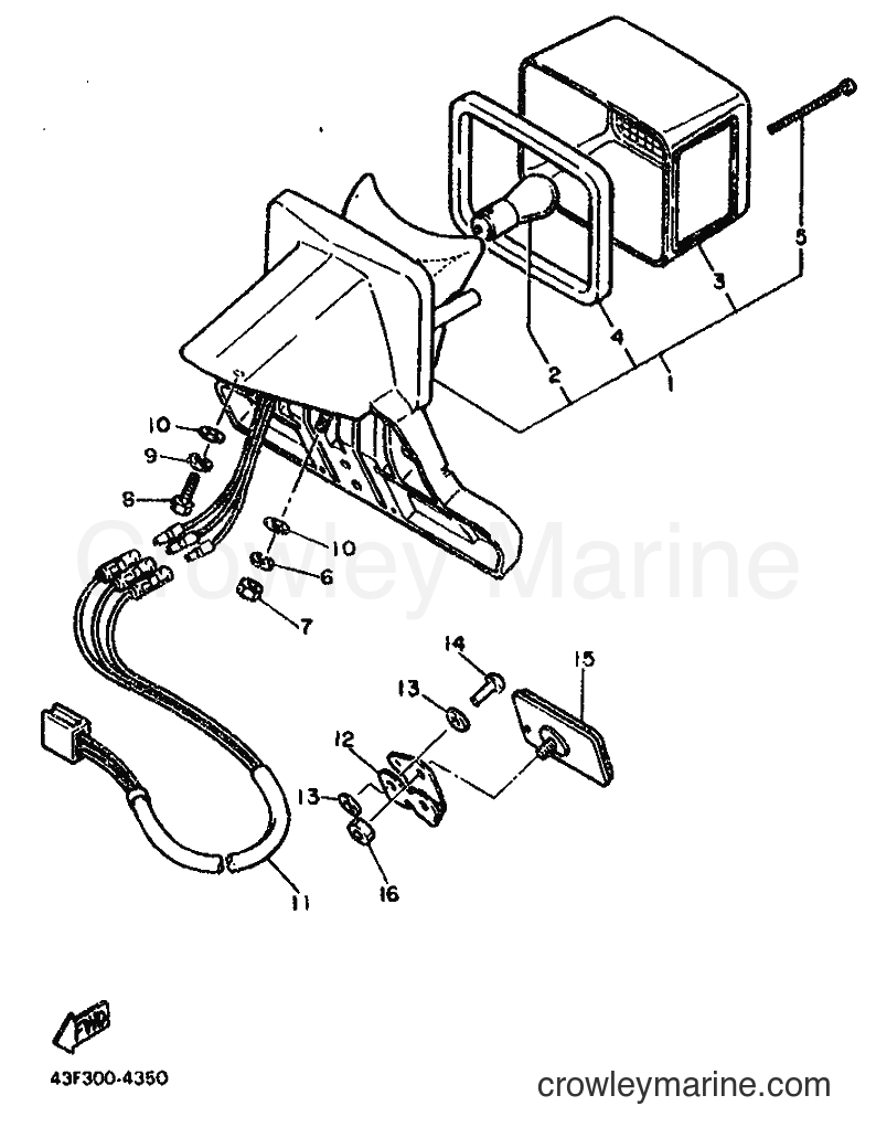 1986 Dirt Bike XT600 - XT600 (43F) [999] - TAILLIGHT