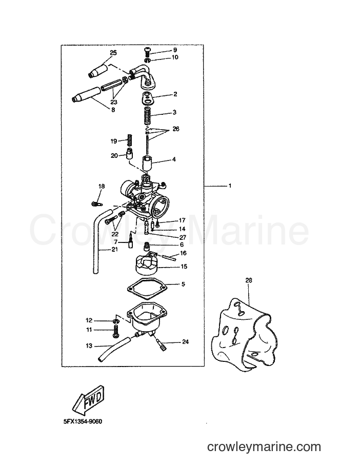 2000 Scooter EW50 - EW50 (5JH1) [030] - CARBURETOR