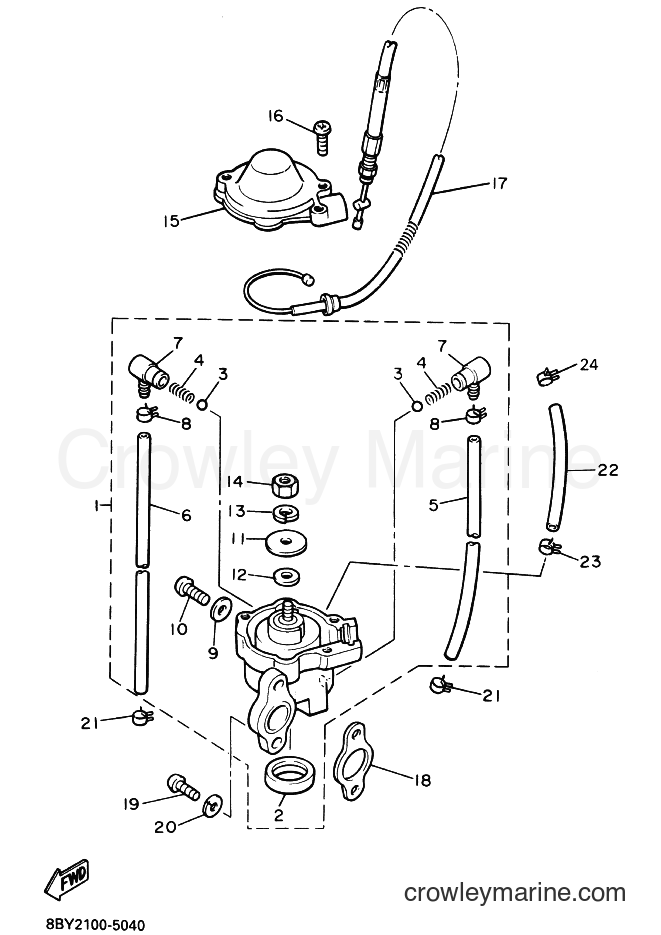2000 Snowmobile ET410TR - ET410TR (8BY7) [030] - OIL PUMP