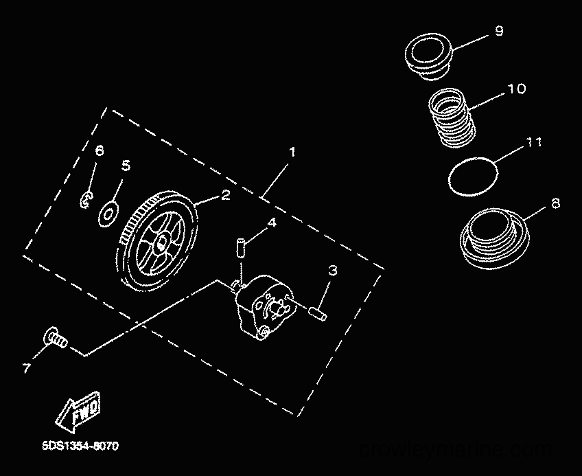 2000 Scooter YP125E - YP125E (5DSK) [010] - OIL PUMP