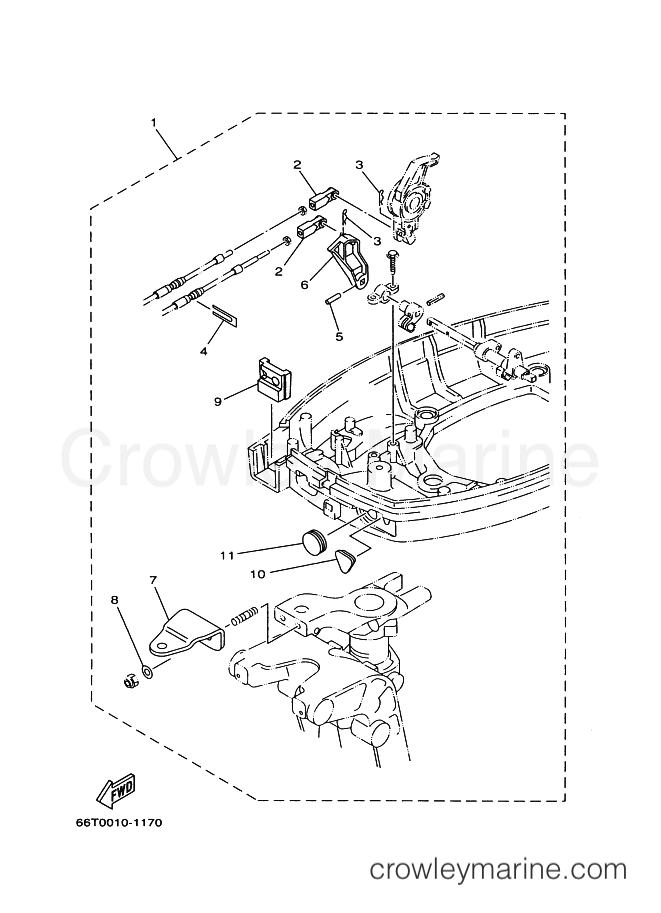 Yamaha Motors (E)40X (66T2) [430] - REMO CON ATTACHMENT