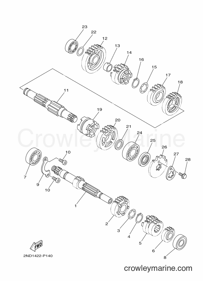 2017 Scooter T150 - T150 (2PV7) [010] - TRANSMISSION