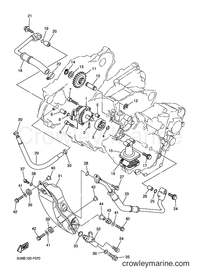 2013 Dirt Bike WR250F - WR250F (1HCA) [010] - OIL PUMP