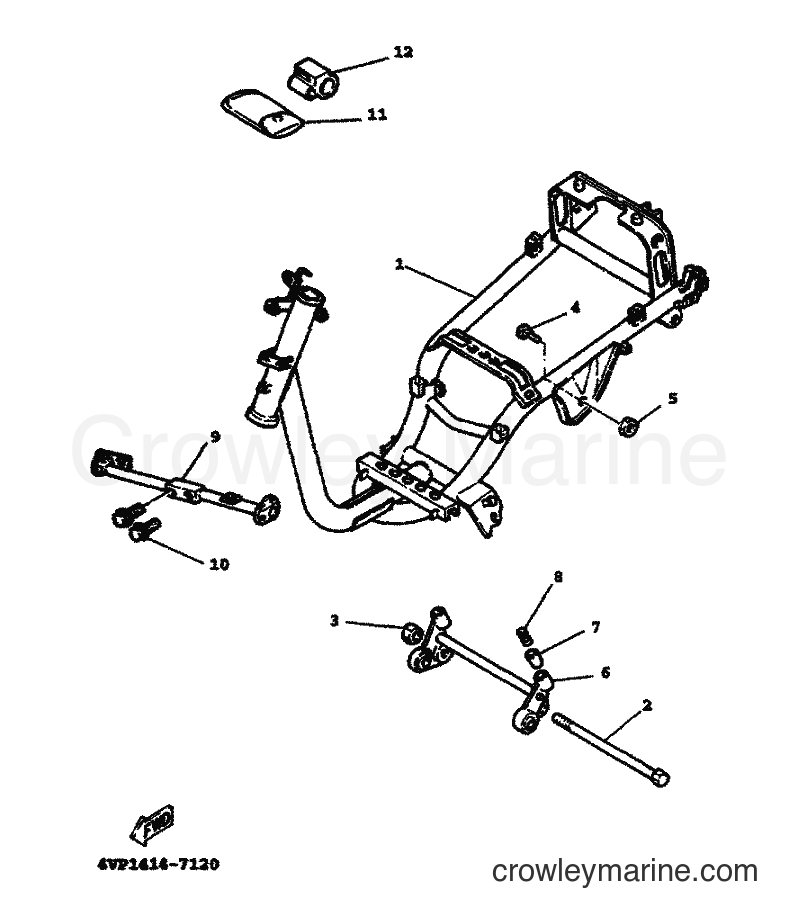 2000 Scooter YW100T - YW100T (5JY2) [010] - FRAME