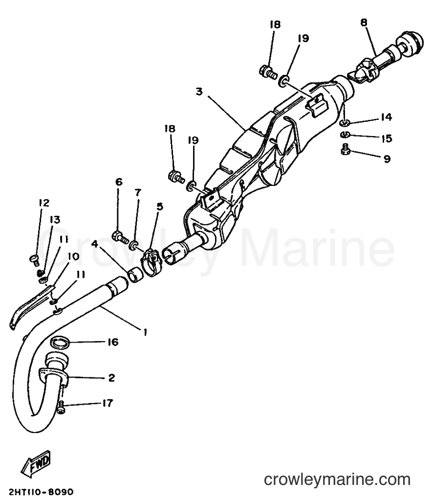 1991 ATV YFM250 - YFM250 (3GH6) [010] - EXHAUST