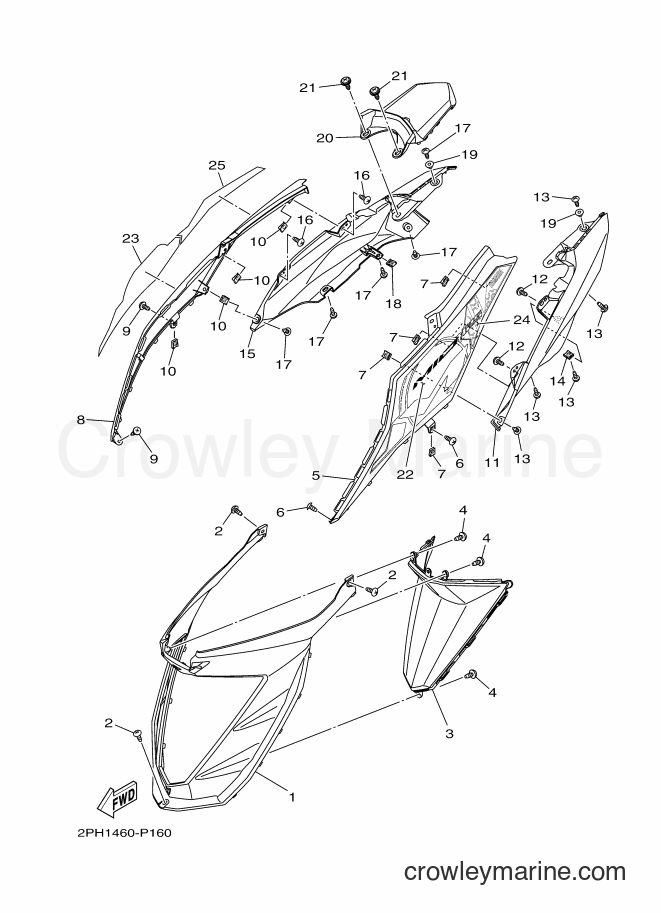 Yamaha Motors LNS125 (2PH1) [010] - SIDE COVER