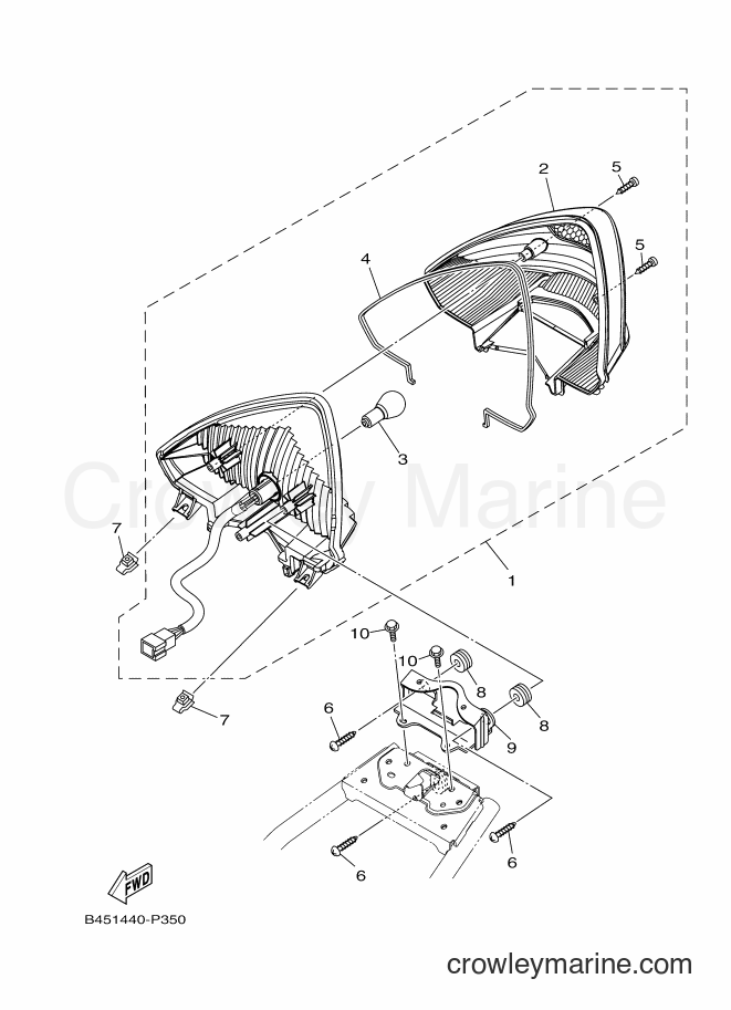 2016 Scooter T115C-5 - T115C-5 (BP41) [010] - TAILLIGHT