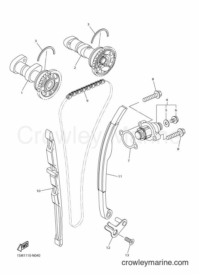 2015 Dirt Bike WR250F - WR250F (2GB2) [010] - CAMSHAFT & CHAIN