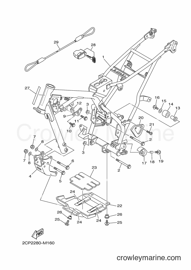 2014 Dirt Bike TT-R125LW - TT-R125LW (2CP4) [010] - FRAME