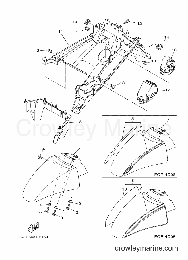Yamaha Motors AF115S (4D07) [010] - FENDER