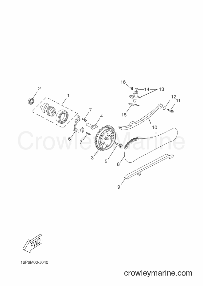 2011 Scooter VP125 - VP125 (16P9) [020] - CAMSHAFT & CHAIN